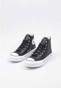 Obuwie Sportowe Dziecięce Converse Chuck Taylor All Star Czarny. Okazja: na co dzień. Kolor: czarny. Materiał: skóra. Model: Converse All Star