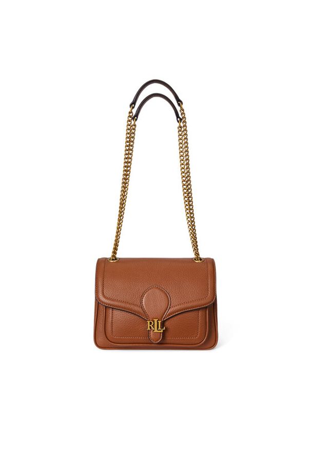 Lauren Ralph Lauren - LAUREN RALPH LAUREN Torebka 431974552002 Brązowy. Kolor: brązowy. Materiał: skórzane