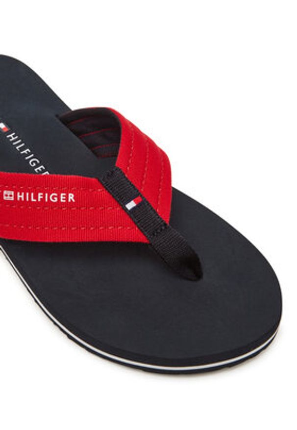 TOMMY HILFIGER - Tommy Hilfiger Japonki Nyc Beach Sandal FM0FM05437 Czerwony. Kolor: czerwony. Materiał: materiał