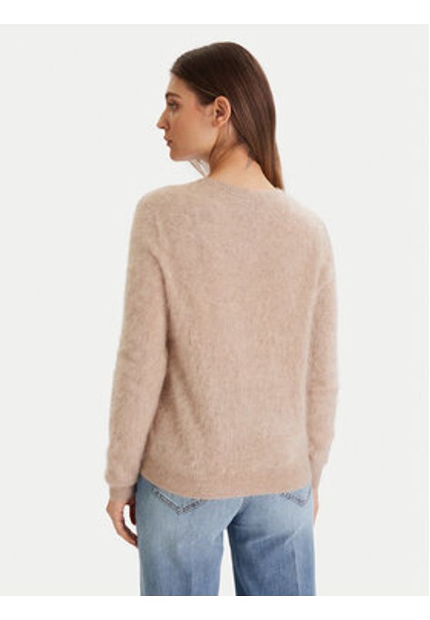 ViCOLO Sweter 22066F Beżowy Regular Fit. Kolor: beżowy. Materiał: kaszmir