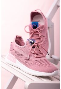 Casu - Różowe buty sportowe sznurowane casu 204/22p. Kolor: różowy #2