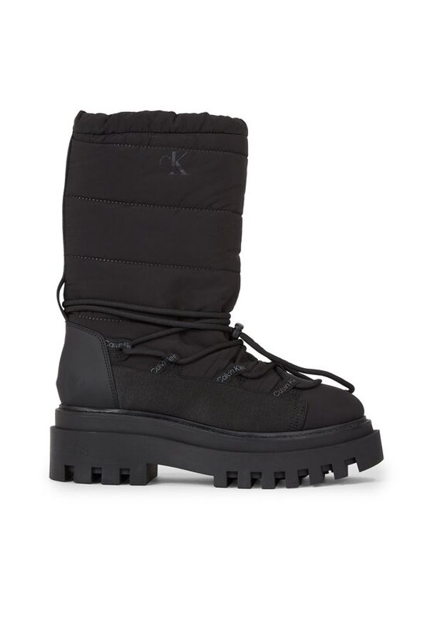 Calvin Klein Jeans Śniegowce Flatform Snow Boot Nylon Wn YW0YW01146 Czarny. Kolor: czarny. Materiał: nylon