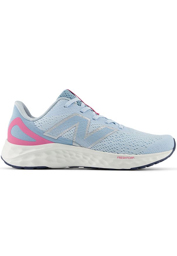 Buty dziecięce New Balance Fresh Foam Arishi v4 GPARIYB4 – niebieskie. Kolor: niebieski. Materiał: materiał, syntetyk. Szerokość cholewki: normalna. Sport: fitness