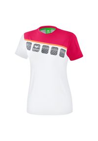 ERIMA - Koszulka dziecięca Erima 5-C. Kolor: różowy, biały, wielokolorowy. Sport: bieganie