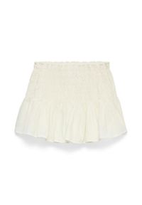 Vero Moda Spódnica mini Sofia 10350924 Biały Regular Fit. Kolor: biały. Materiał: bawełna #1