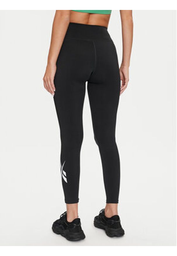 Reebok Legginsy Train BL Tight 100075417 Czarny Slim Fit. Kolor: czarny. Materiał: syntetyk