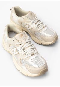 New Balance - NEW BALANCE 530 GR530AA Sneakersy damskie. Kolor: beżowy. Materiał: materiał, jeans, guma #3
