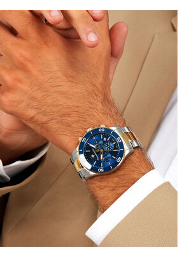 Maserati Zegarek Competizione Diver R8873600006 Srebrny. Kolor: srebrny