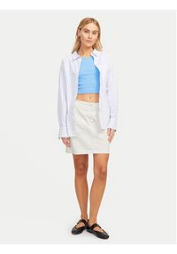 JJXX Spódnica mini Kendal 12266762 Écru Regular Fit. Materiał: bawełna