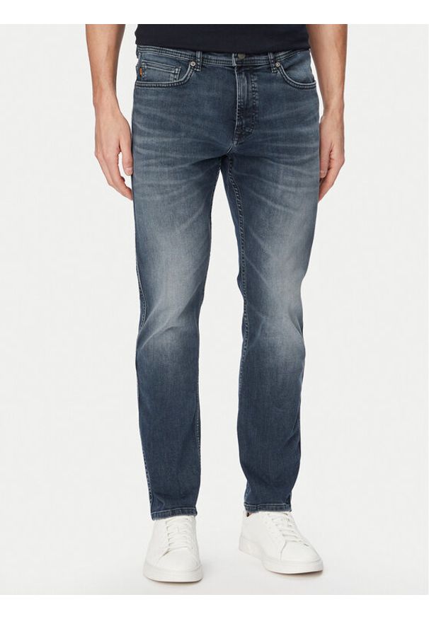 BOSS Jeansy Delaware-1 50559918 Granatowy Skinny Fit. Kolor: niebieski