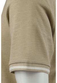 Męski T-Shirt z Dzianiny Bawełnianej - Brave Soul - Beżowy. Okazja: na co dzień. Kolor: beżowy, wielokolorowy, brązowy. Materiał: bawełna. Sezon: wiosna, lato. Styl: casual #6