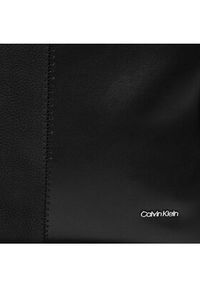 Calvin Klein Torebka Texture Block Large Shopper K60K611670 Czarny. Kolor: czarny. Materiał: skórzane #3