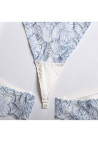 Intica - Komplet bielizny koronkowej z haftem na romantyczne wieczory Roby. Kolor: niebieski. Materiał: koronka. Wzór: haft #3