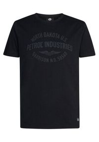 Petrol Industries T-Shirt M-3030-TSR609 Czarny Regular Fit. Kolor: czarny. Materiał: bawełna #3
