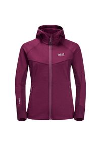 Bluza polarowa damska Jack Wolfskin Hydro Grid Fleece. Kolor: różowy, czerwony, wielokolorowy. Materiał: polar. Styl: sportowy. Sport: turystyka piesza