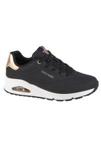 skechers - Baskets Femme Baskets Skechers UNO - GOLDEN AIR Noir Noir Skechers. Zapięcie: sznurówki. Kolor: czarny. Materiał: materiał. Szerokość cholewki: normalna. Model: Skechers Sport. Sport: turystyka piesza #1