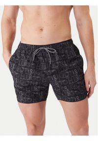 Hugo - HUGO Szorty kąpielowe Rik 50533795 Szary Regular Fit. Kolor: szary. Materiał: syntetyk #1