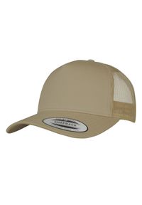 FLEXFIT - YP Classics Retro 5 Panel Trucker Cap. Kolor: brązowy, zielony, wielokolorowy. Styl: retro