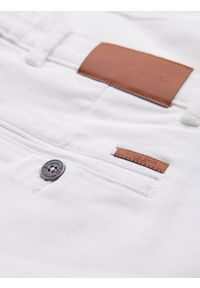 Ombre Clothing - Męskie jeansowe klasyczne szorty z podwiniętą nogawką – białe V1 OM-SRDS-0162 - XXL. Kolor: biały. Materiał: jeans. Sezon: lato. Styl: klasyczny #5