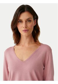 Tatuum Sweter Tessa 2 T2320.100 Różowy Slim Fit. Kolor: różowy. Materiał: wiskoza #6
