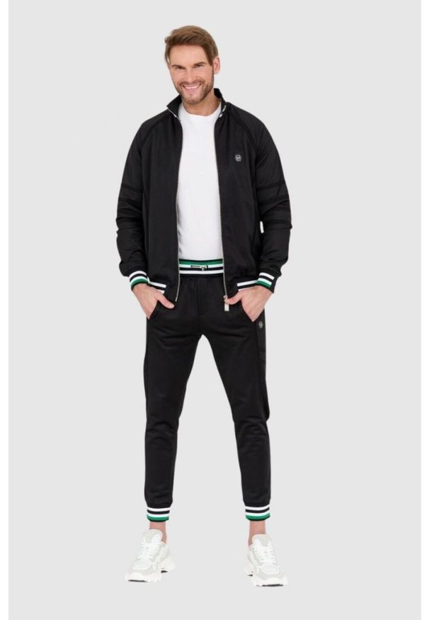 Philipp Plein - PHILIPP PLEIN Dres męski z czaszką i kośćmi, Rozmiar XL. Kolor: czarny. Materiał: dresówka