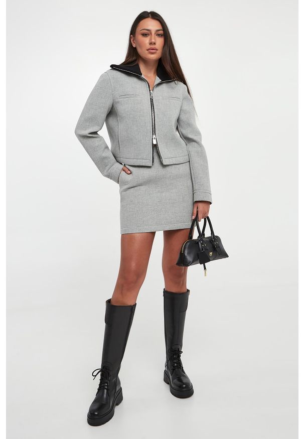 Pinko - Spódnica mini z wełną Sarita PINKO. Materiał: wełna