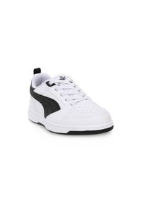 Buty do chodzenia dla dzieci Puma 04 Rebound V6 Low. Zapięcie: sznurówki. Kolor: wielokolorowy, biały. Materiał: materiał, syntetyk. Szerokość cholewki: normalna. Sport: turystyka piesza #1