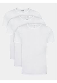 Lacoste Komplet 3 t-shirtów TH3321 Biały Slim Fit. Kolor: biały. Materiał: bawełna #3