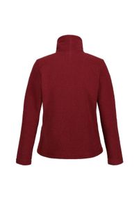 Regatta - Bluza Polarowa Damska Puszysta Pełen Suwak Kizmitt. Kolekcja: plus size. Kolor: czerwony. Materiał: polar. Sezon: zima. Sport: turystyka piesza