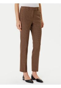 Marella Chinosy Opaco 2523136101 Brązowy Slim Fit. Kolor: brązowy. Materiał: syntetyk