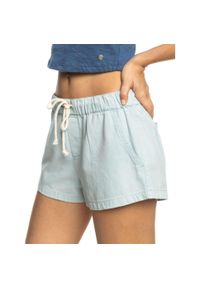 Spodenki turystyczne damskie Roxy Go To The Beach jeansowe. Kolor: niebieski. Materiał: bawełna. Sport: turystyka piesza #2
