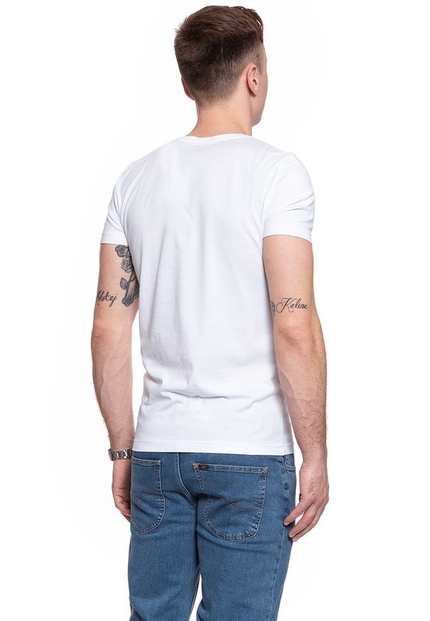 Mustang - MĘSKI T-SHIRT MUSTANG AARON V BASIC 1009904 2045