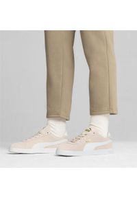 Puma - Sneakersy zamszowe unisex PUMA Club II PUMA Island Pink White Gold. Kolor: różowy, biały, wielokolorowy, żółty. Materiał: zamsz. Sport: turystyka piesza