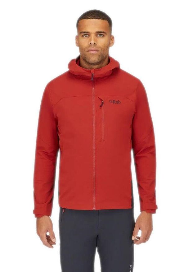 Kurtka softshell męska Rab Torque Jacket. Kolor: czerwony. Materiał: softshell