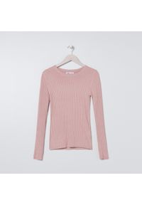 Sinsay - Sweter z wiskozy - Różowy. Kolor: różowy. Materiał: wiskoza #1