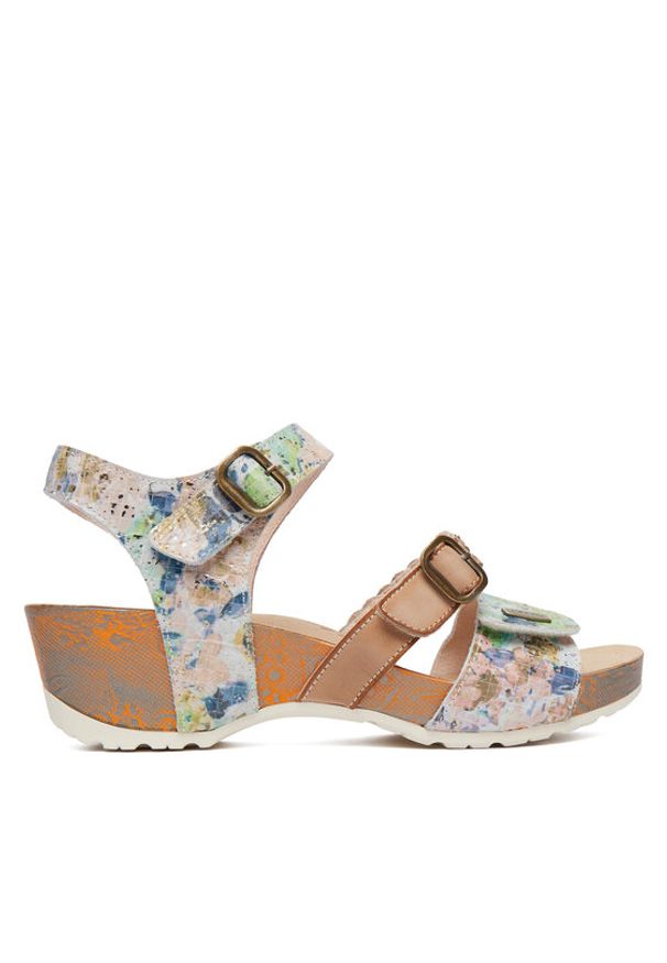 Laura Vita Sandały Daphneo 02 Beżowy. Kolor: beżowy. Materiał: skóra