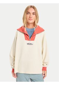 Quiksilver Polar Sungai Block EQWFT03192 Biały Oversize. Kolor: biały. Materiał: bawełna #1