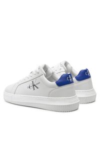 Calvin Klein Jeans Sneakersy Chunky Cupsole Mono Lth YM0YM00681 Biały. Kolor: biały #2