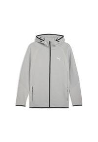 Puma - Męska bluza Evostripe z kapturem PUMA Gray Echo. Typ kołnierza: kaptur. Kolor: szary. Sport: bieganie