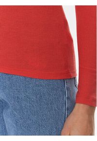 Pepe Jeans Bluzka Huala PL505755 Czerwony Slim Fit. Kolor: czerwony. Materiał: syntetyk