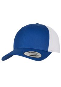 FLEXFIT - Dwukolorowa Czapka Trucker Retro. Kolor: biały, niebieski, wielokolorowy. Styl: retro