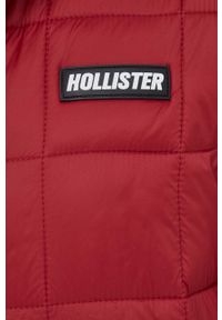 Hollister Co. kurtka męska kolor bordowy przejściowa. Kolor: czerwony. Materiał: poliester #4