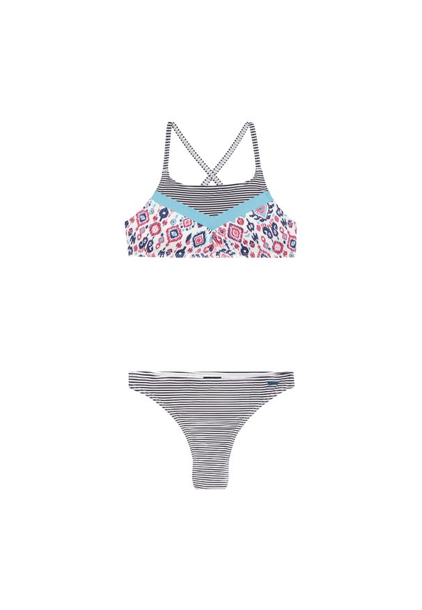 Strój kąpielowy dwuczęściowy dziecięcy Protest Prtkyoto. Kolor: wielokolorowy, biały