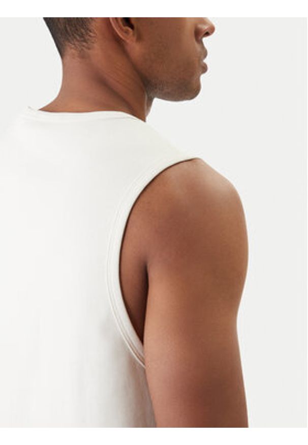Hugo - HUGO Tank top Darrio 50557629 Écru Regular Fit. Kolor: kremowy. Materiał: bawełna