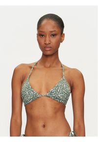 Lacoste Góra od bikini MF9588 Zielony. Kolor: zielony. Materiał: syntetyk