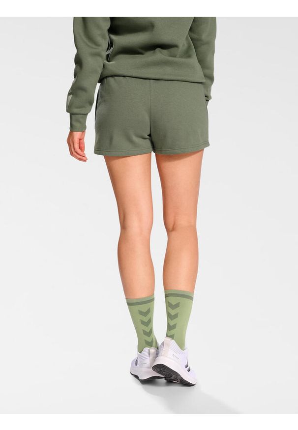 Damskie Szorty bawełniane Hummel Active. Kolor: zielony. Materiał: bawełna. Sport: fitness