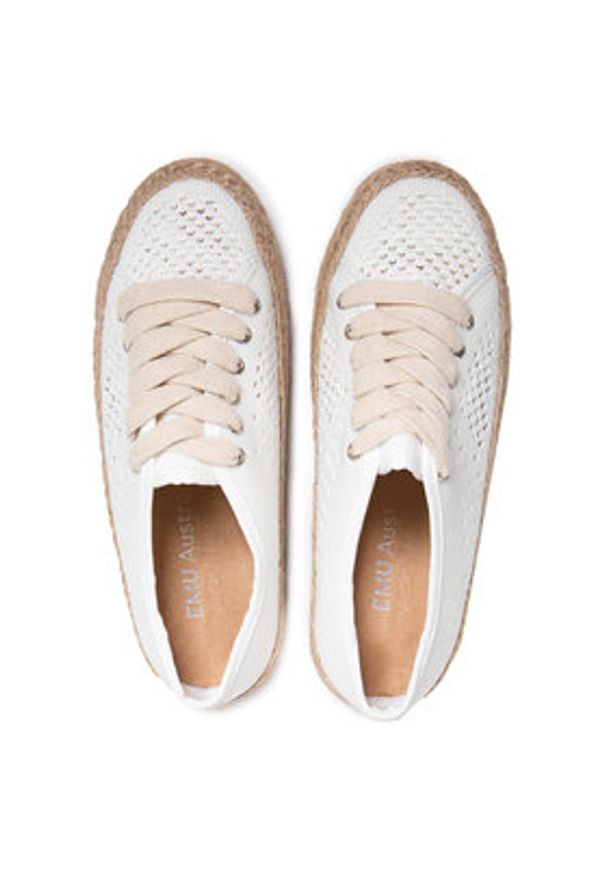 EMU Australia Espadryle Agonis Mac W12469 Biały. Kolor: biały. Materiał: materiał