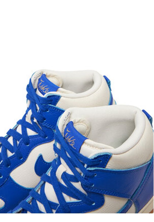 Nike Sneakersy Dunk Hi Retro Se FV6612 001 Niebieski. Kolor: niebieski. Materiał: skóra