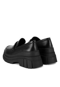 DeeZee Loafersy 20253-5B Czarny. Kolor: czarny. Materiał: materiał, skóra #2