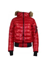 Kurtka turystyczna damska Geographical Norway Bassima. Kolor: czerwony. Materiał: poliamid. Sport: turystyka piesza